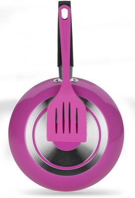 Frigideria Atiaderente Color Pop Rosa com Esptulo